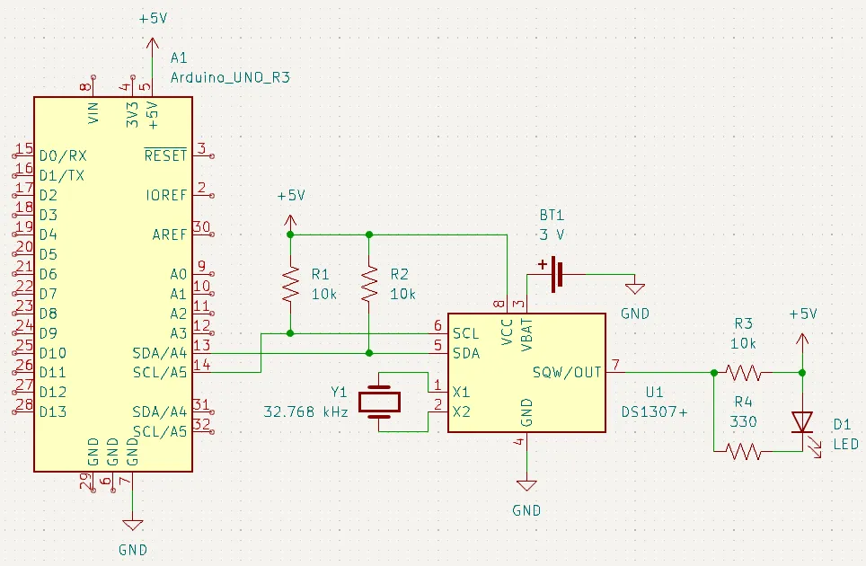 DS1302 circuit schematic