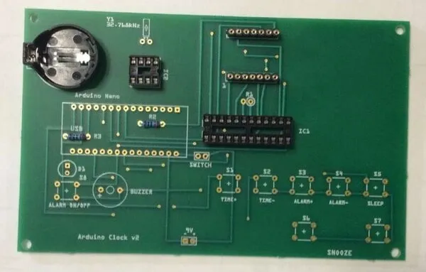 Solder on the battery holder, R2, and R3 (both 220R).