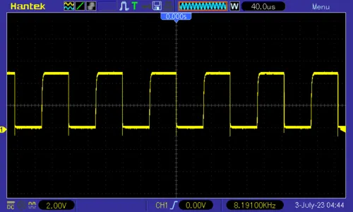 8.192 kHz wave